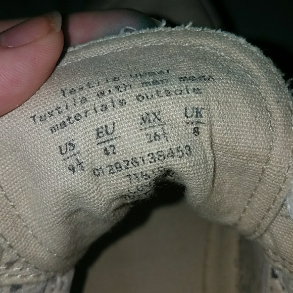 Cream Floral Bling Fashion Sneakers, 9.5 - Picture 3 of 3